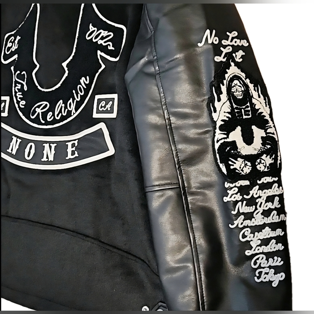 True Religion Property Of None Biker Jacket XXL Limited Edition Exclusive (NWT) - Picture 5 of 12